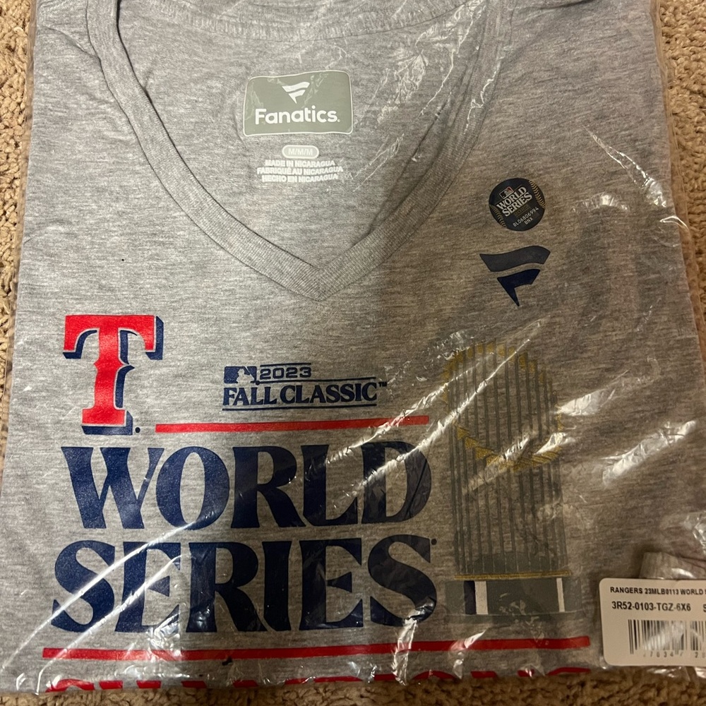 Brand new 2023 Texas Ranger world series champions